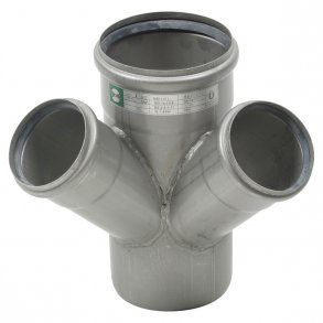 Dubbla grenr&ouml;r 45&deg;, �110 / 75mm