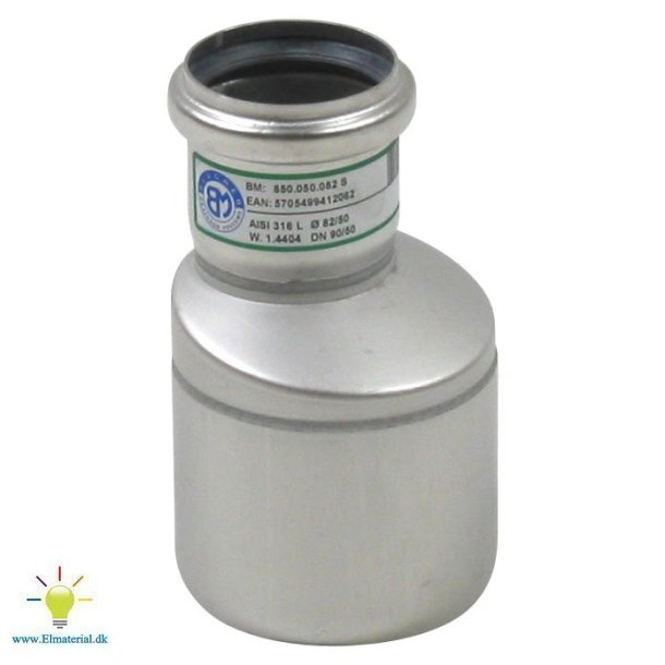 Overgang Excentrisk, 50/82Mm