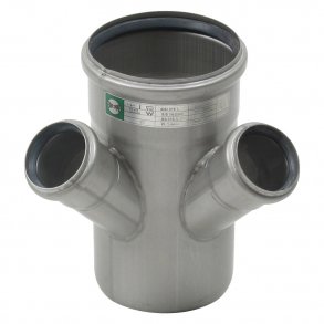 Dubbelt grenr&ouml;r 45&deg;, �110 / 50mm