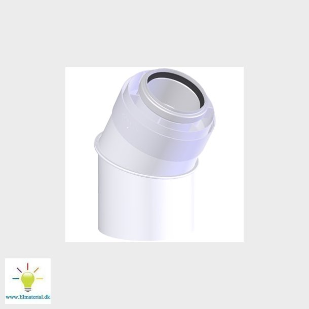 Vinkelstykke 30&deg;Koncen.Pps/Alu