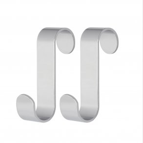 2 st. Krokar, 19 Mm, Krom