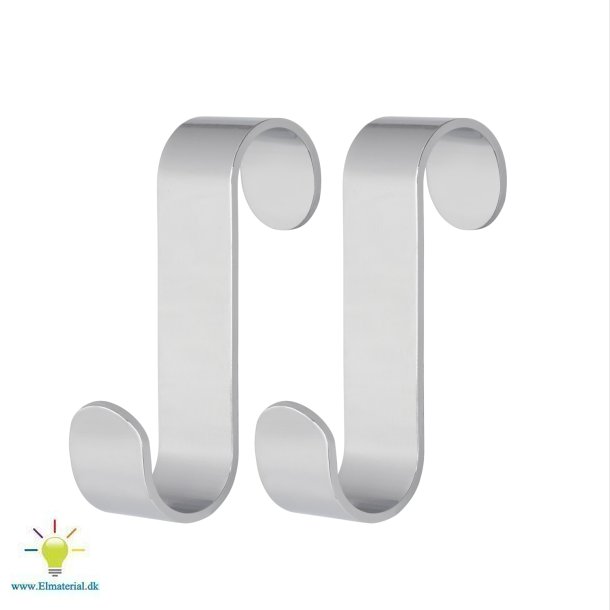 2 Stk. Kroge, 25 Mm, Krom