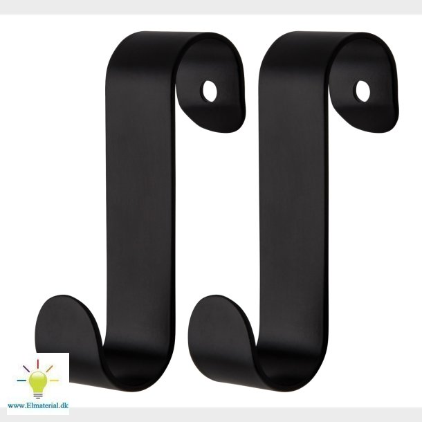 2 Stk. Kroge, 19 Mm, Sort