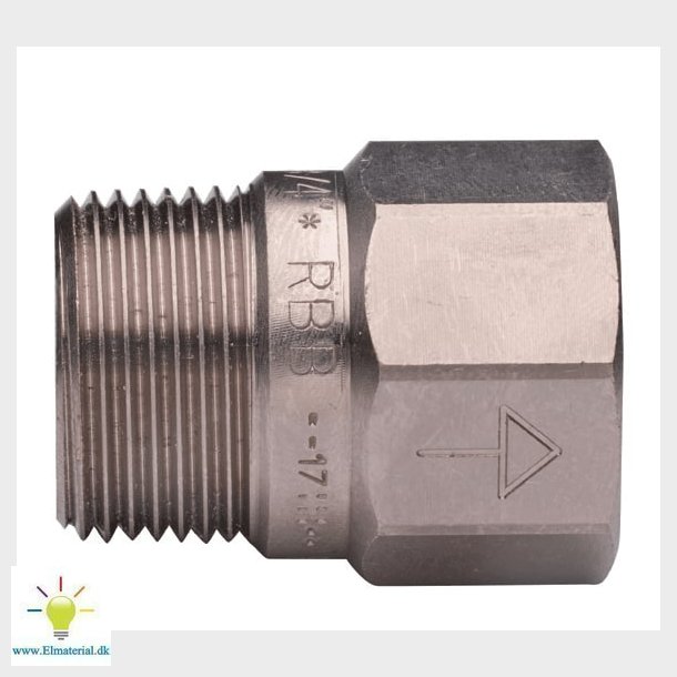 Kort Backventil 1/2" Te