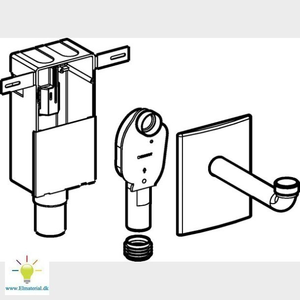 Indbygningsvandls  1&frac14;"X50 Mm