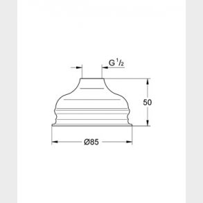 Relexa huvuddusch pressad 1/2