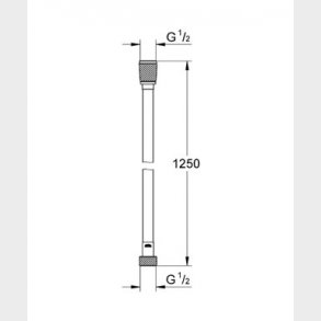 Duschslang Silverflex 1250 M