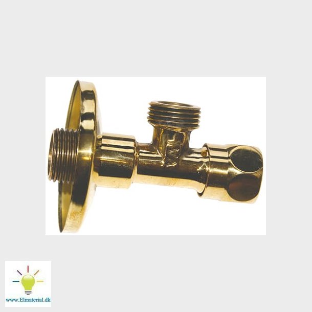 Stopventil Poleret 1/2" X 1/2"