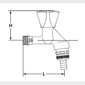 1/2 Aftapv. Krom M / Kr-Gr Mocca