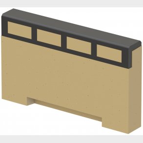 Aco ändvägg stängd till 80 mm