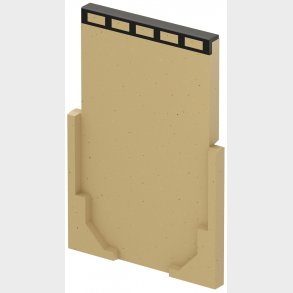 Aco ändvägg stängd till 160 mm