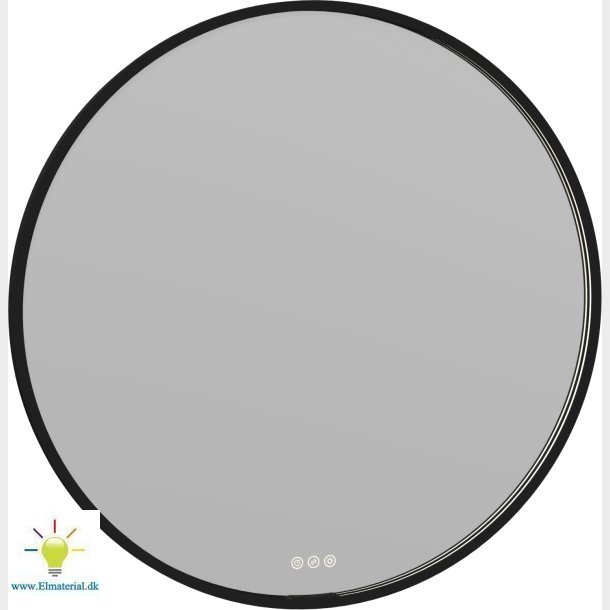 Rammespejl Moon 90 Cm, Sort,