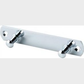 Kl&auml;dh&auml;ngare med 2 krokar Krom