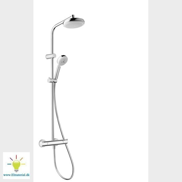 Hg Myclub Showerpipe 180 Hvid/