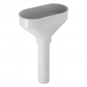 Pp Droppkopp Oval � 40 Mm Vit