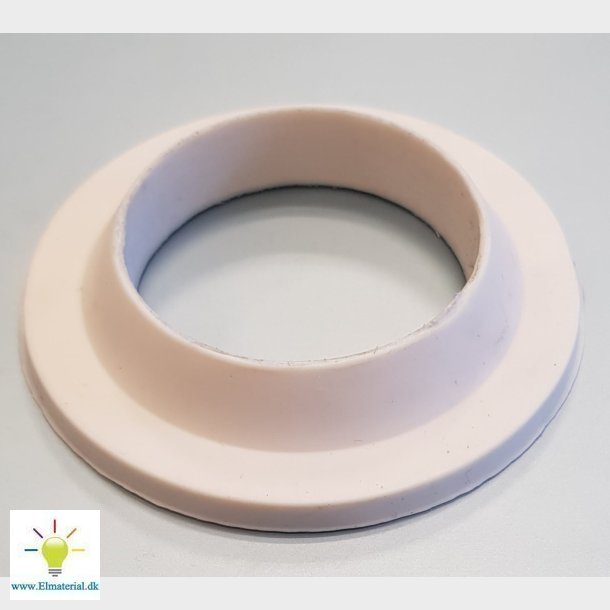 1.1/4" Gummiring Konisk Hvid