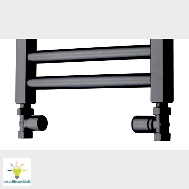 Lige Ventilst Sort Ral 9005