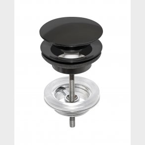 Gbg Push-Down Bottenventil, Svart