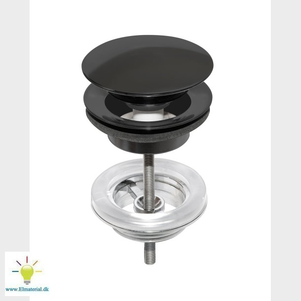 Gbg Push-Down Bundventil, Sort