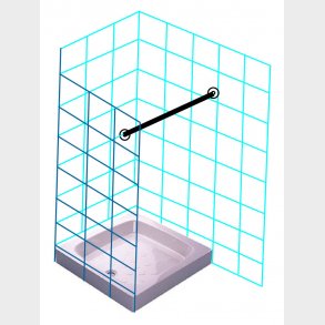 Rostfritt st�lst�ng 100 cm kompl.