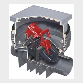 Aco 160Mm H.Luk. Golv / Svart