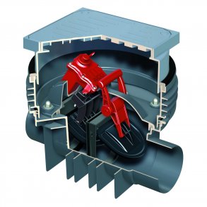 Aco 110Mm H.Luk. Golv / Svart