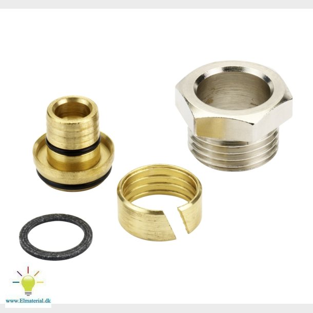 Klemringsfitt. 16Mmx1/2" Alupe