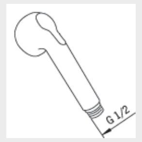 Utdragbar dusch Krom