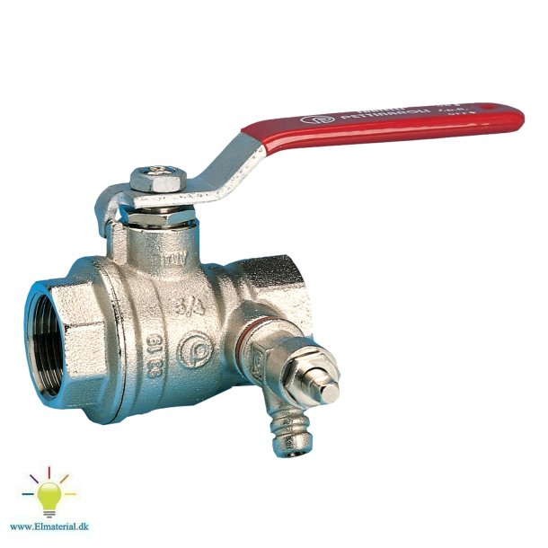 1.1/2" Kuglehane M/Aftap