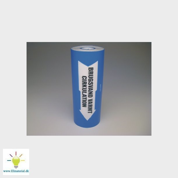 Brugsvand Varmt Cirkul. Tape