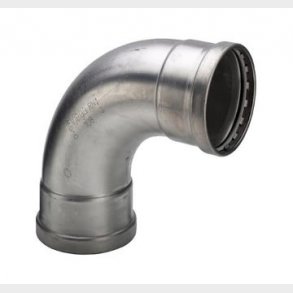 108,0 mm Sanpress Inox B&ouml;j 90&deg;