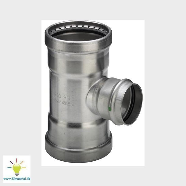 76,1X22X76,1Mm Sanpr. Inox Tee