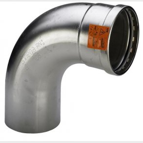 108,0 mm Sanpress Inox B&ouml;j 90&deg;