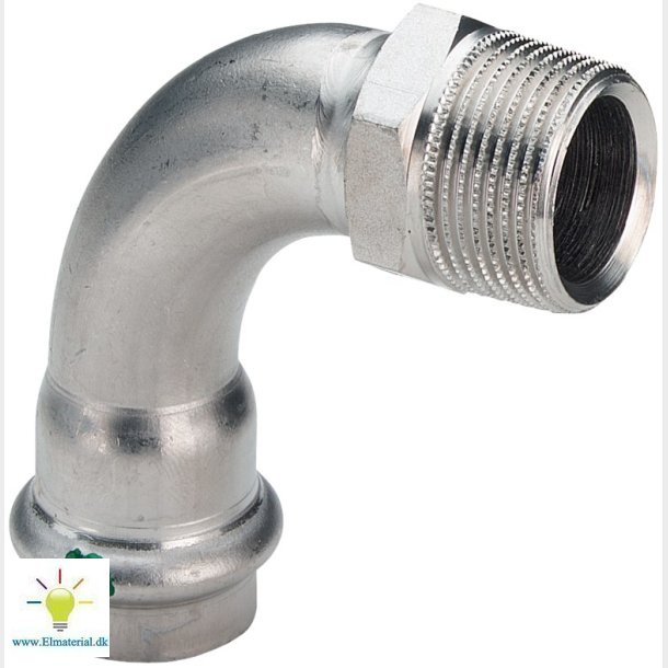 42X1.1/2" San.Inox Ovg.Bj.90&deg;