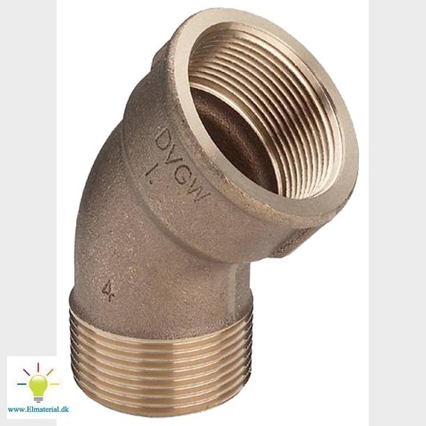 3/4" Rdgods Vinkel 45Gr. M/N