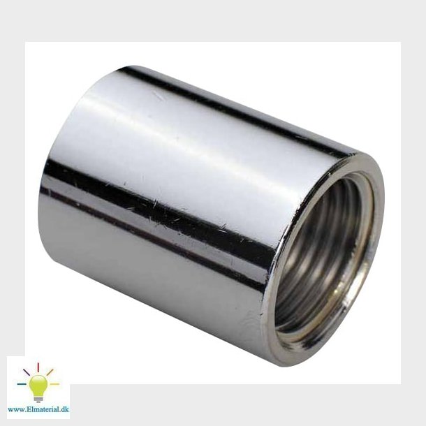 3/8" Afz. Fri Mess. Muffe Krom