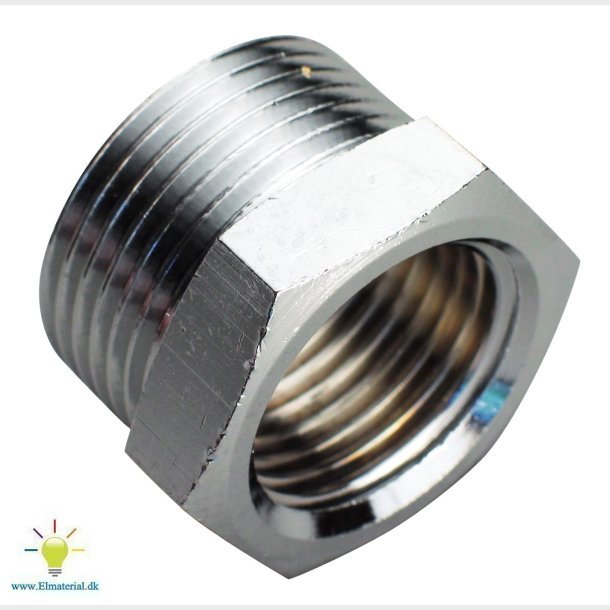 3/4X1/2" Afz.Mess.Nippelm.Krom