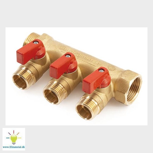 Fordel.Rr 1" 3 Rd M/Afsp.