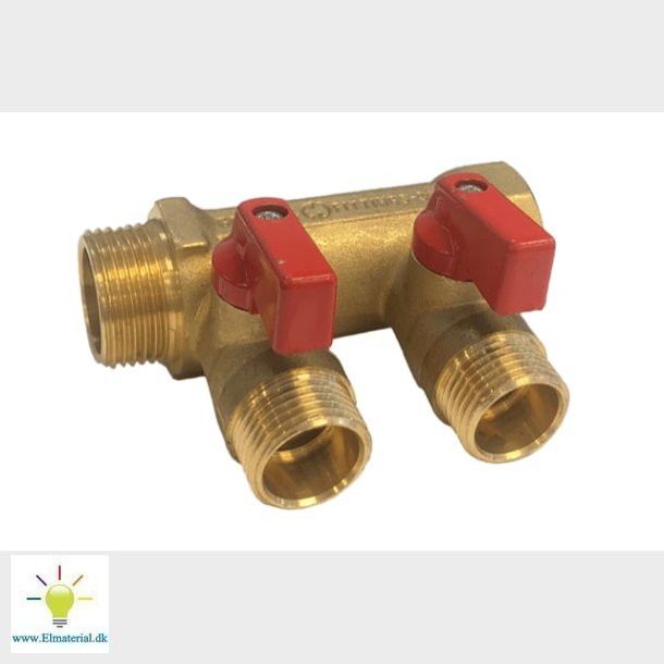 Fordel.Rr 3/4" 2 Rd M/Afsp.