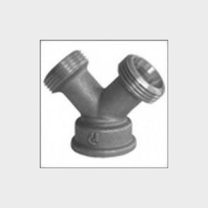 Y-Piece Krompläterad 3/4