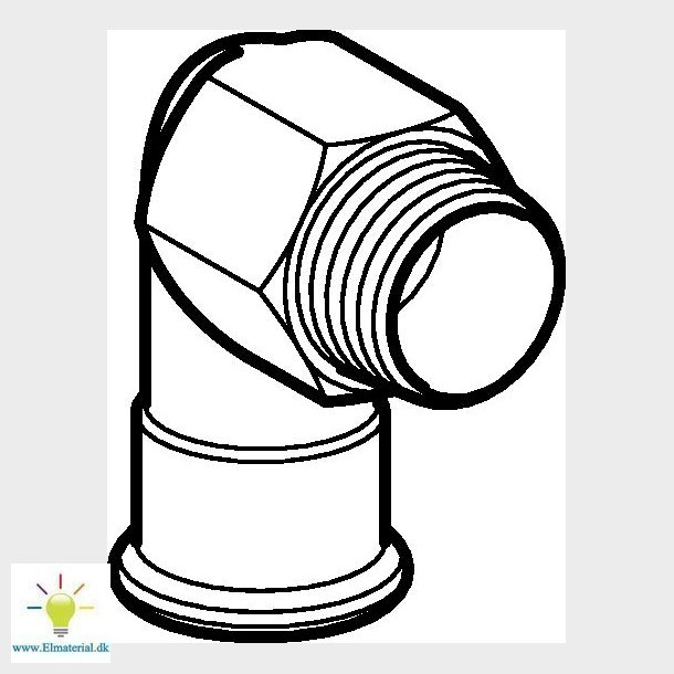 Vinkel Fz 90&deg;12-3/8M/N Mapress