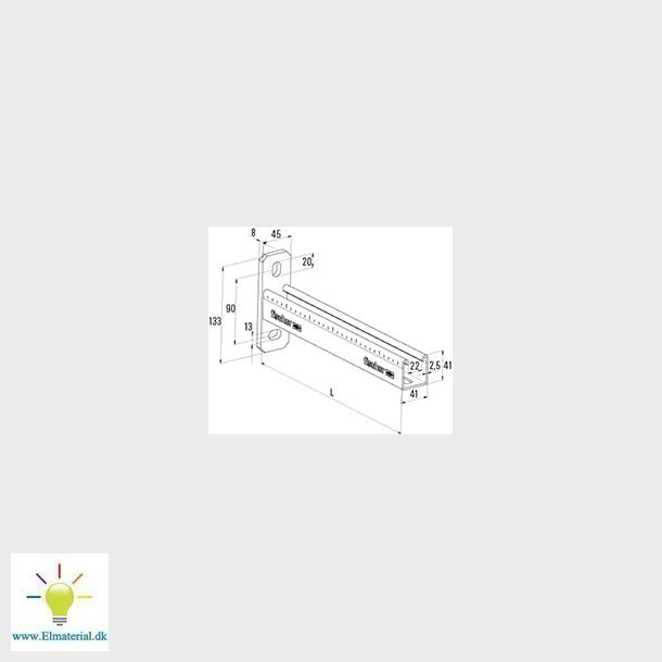 300Mm Fca Vgkonsol T/41/2,5Mm