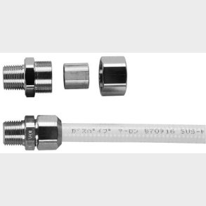 15 mm Union-Nip Rustf. Gasr&ouml;r