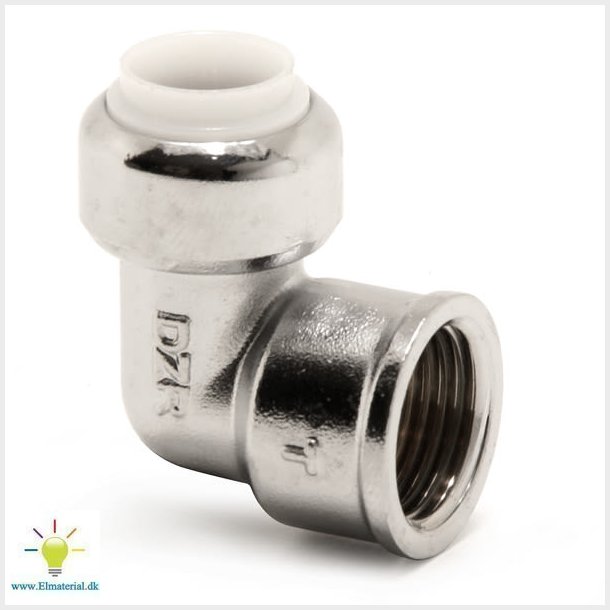 Tectite Vinkelmuf 15X1/2" Krom