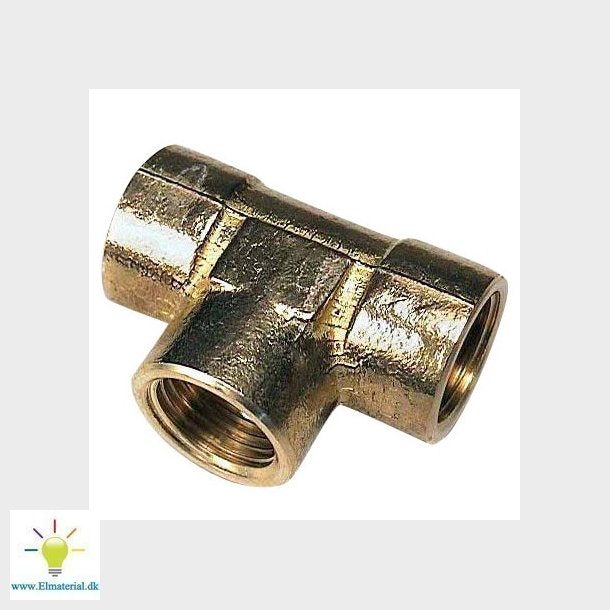 2" Afz. Fri Messing Tee