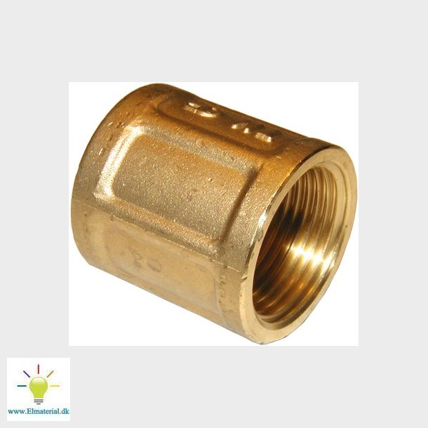 1/4" Afz. Fri Messing Muffe