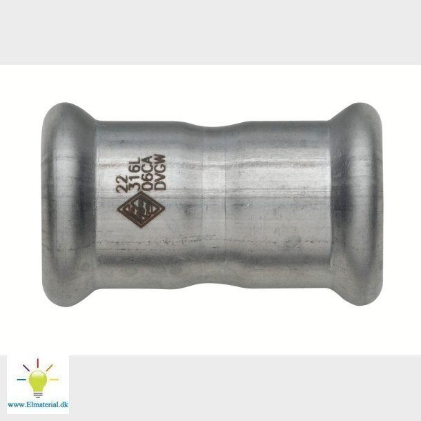 15Mm Turbo Inox Dobbeltmuffe