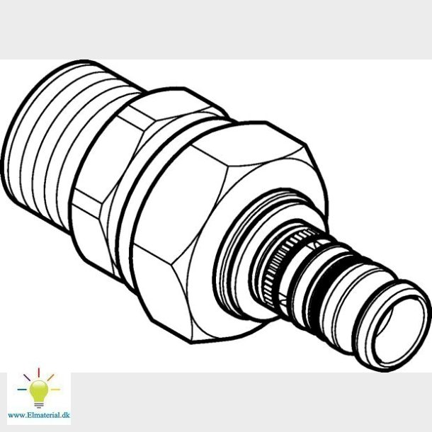 20X1/2" Mepla Union Nippel