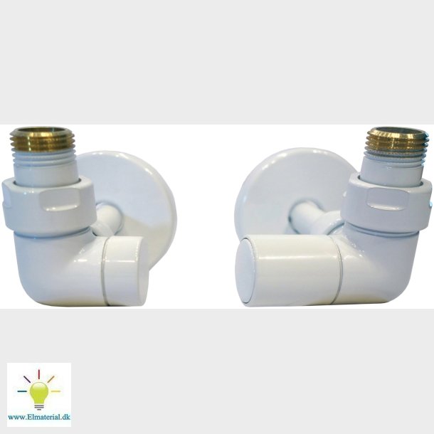 Ventilst Corner 1/2" V/L Hvid