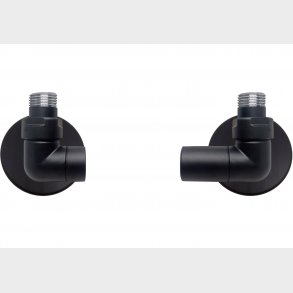 H�rn manuell ventilsats, svart